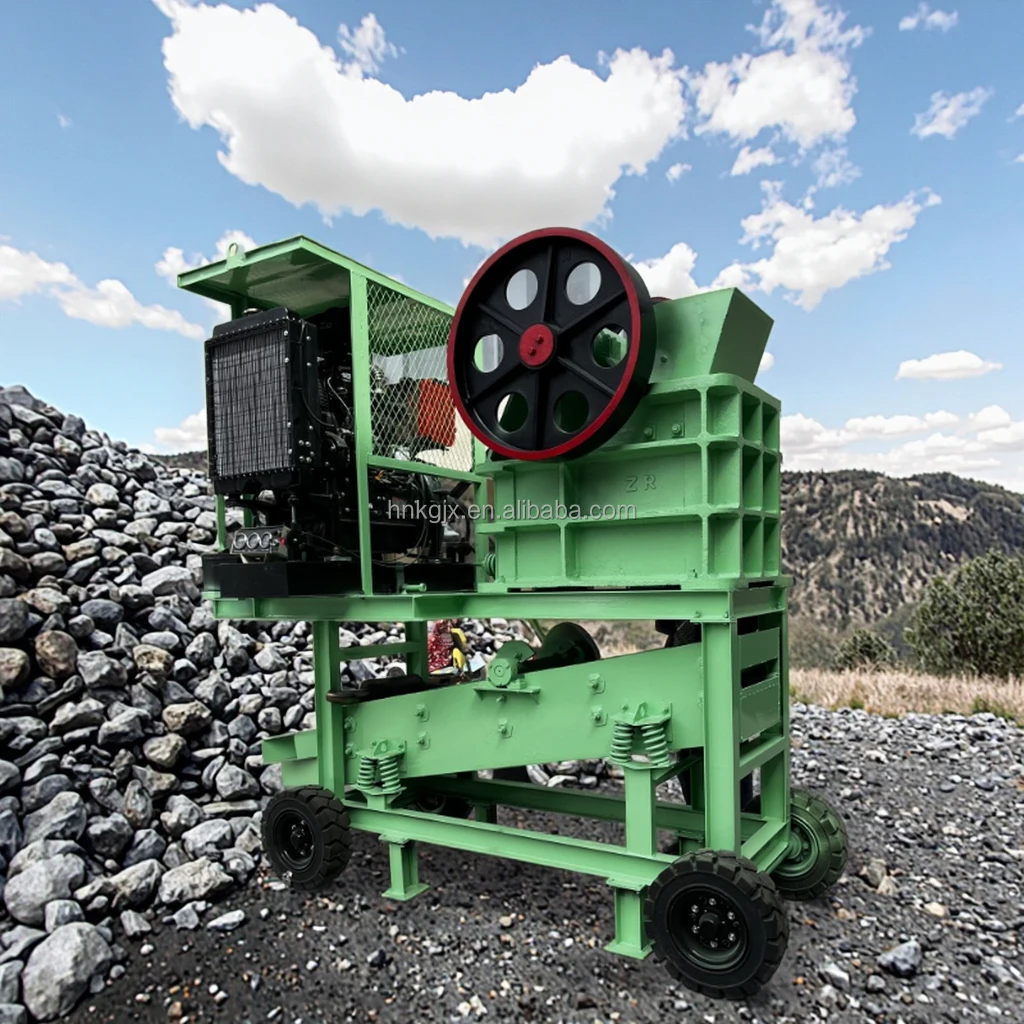 

High Efficiency and Energy Saving PE250X400 Small Engine Mobile Crushing and Screening Machine for Stone Crushing