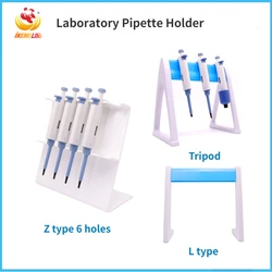 WEIAI Plastic Pipette Holder Z-type Pipette Rack 6-Hole Pipette Holder L-type Pipette Stand For Placing Adjustable Pipette
