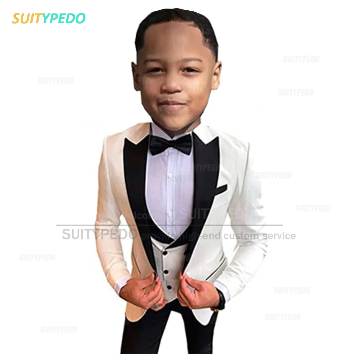 Children Formal Jacket Vest Pants 3 PCS Performance Photograph Boys Suit Wedding Gentleman Kids Blazer School Ceremony Costume