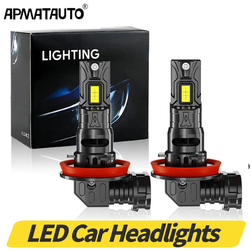 

Car Lights Mini Head Lamp 1:1 Size Wireless H8/H11/H9 LED CANBUS LED Car Headlight High Beam Low Beam Fog Light Cars Accessories