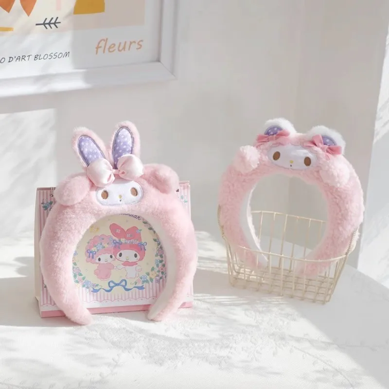 

Sanrio My Melody Cute My Sweet Piano Plush Headband Kawaii Periphery Hair Accessories Lovely Headwear Sweet Girl Dress Up Gift