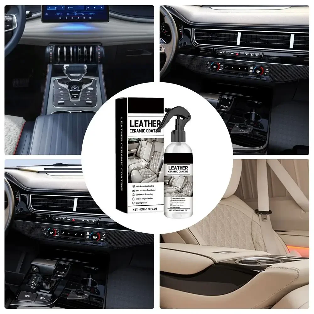 Car Interior Cleaner Multi Purpose Car Polish 100ml Car Detailing Kit Leather Conditioner Scratch Repair