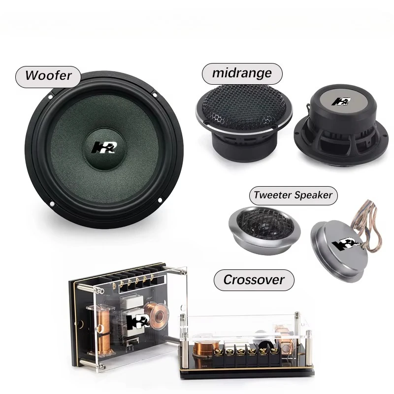 ZM-NK-ET653 RMS Power 100W*2 6.5 Inch High End 3 Way Car Audio Component Speaker Car Stereo Sound System Speaker
