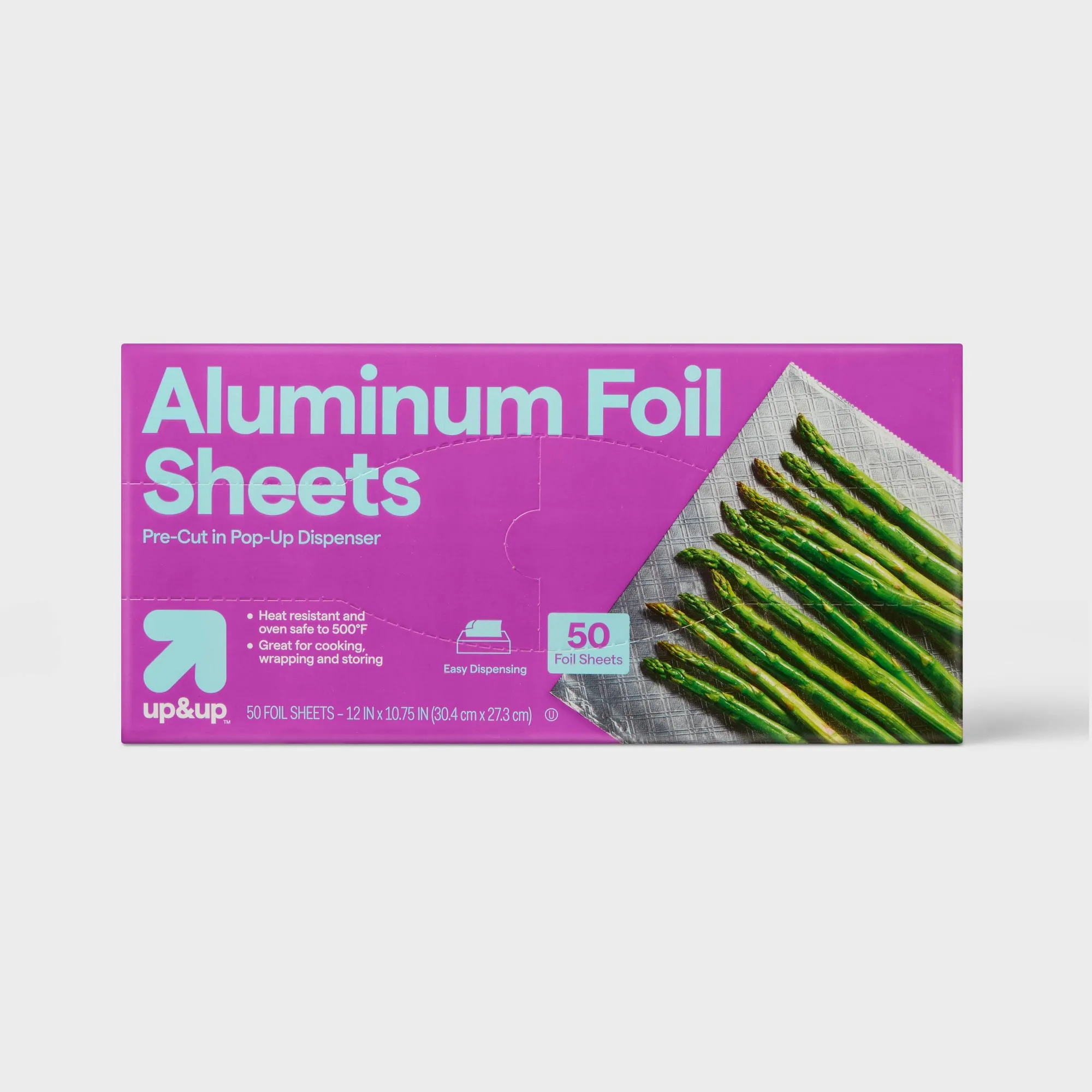 50ct Pre Cut Aluminum Foil Sheets, Silver Heavy Duty Food Wrap For Kitchen Cooking Baking And Storage
