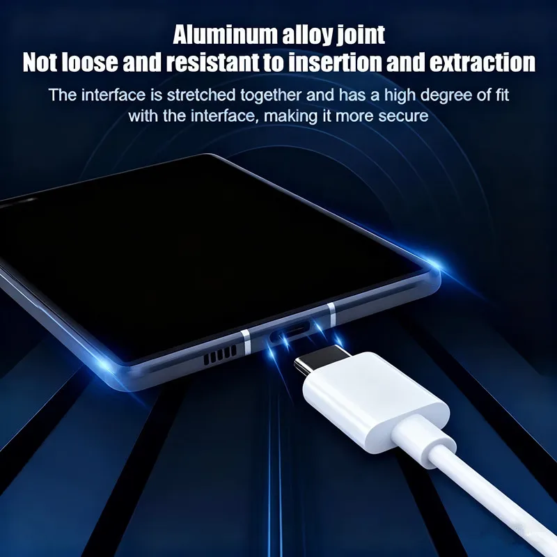 70W Fast Charging Cable for TECNO POVA 6 Pro/7 Ultra and TECNO CAMON 30 Series.  USB Type-C interface, supports 6A high current