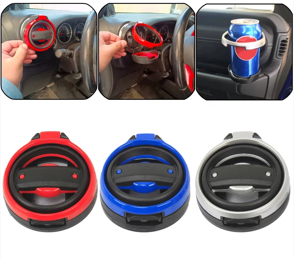 

Cup Holder Interior Air Outlet Mounting for Jeep Wrangler JL JK for Gladiator JT 19+ Foldable Drink Bottle Bracket Stand