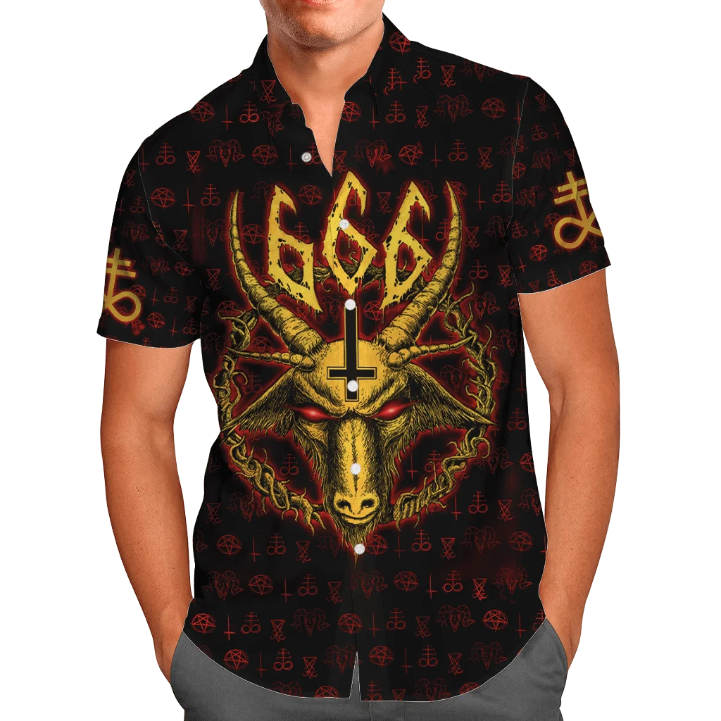 

Satanic Skull 3D Print Shirt Hawaiian Shirt Men Summer Short Sleeve Shirt Men Shirts 2023 Oversized 5XL Shirt Chemise Homme-101