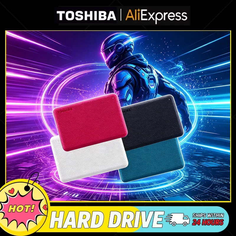 Toshiba 2.5" USB3.0 V10 Canvio Advanced Mobile External Hard Drive High Speed 1TB 2TB HDD For Computer Laptop