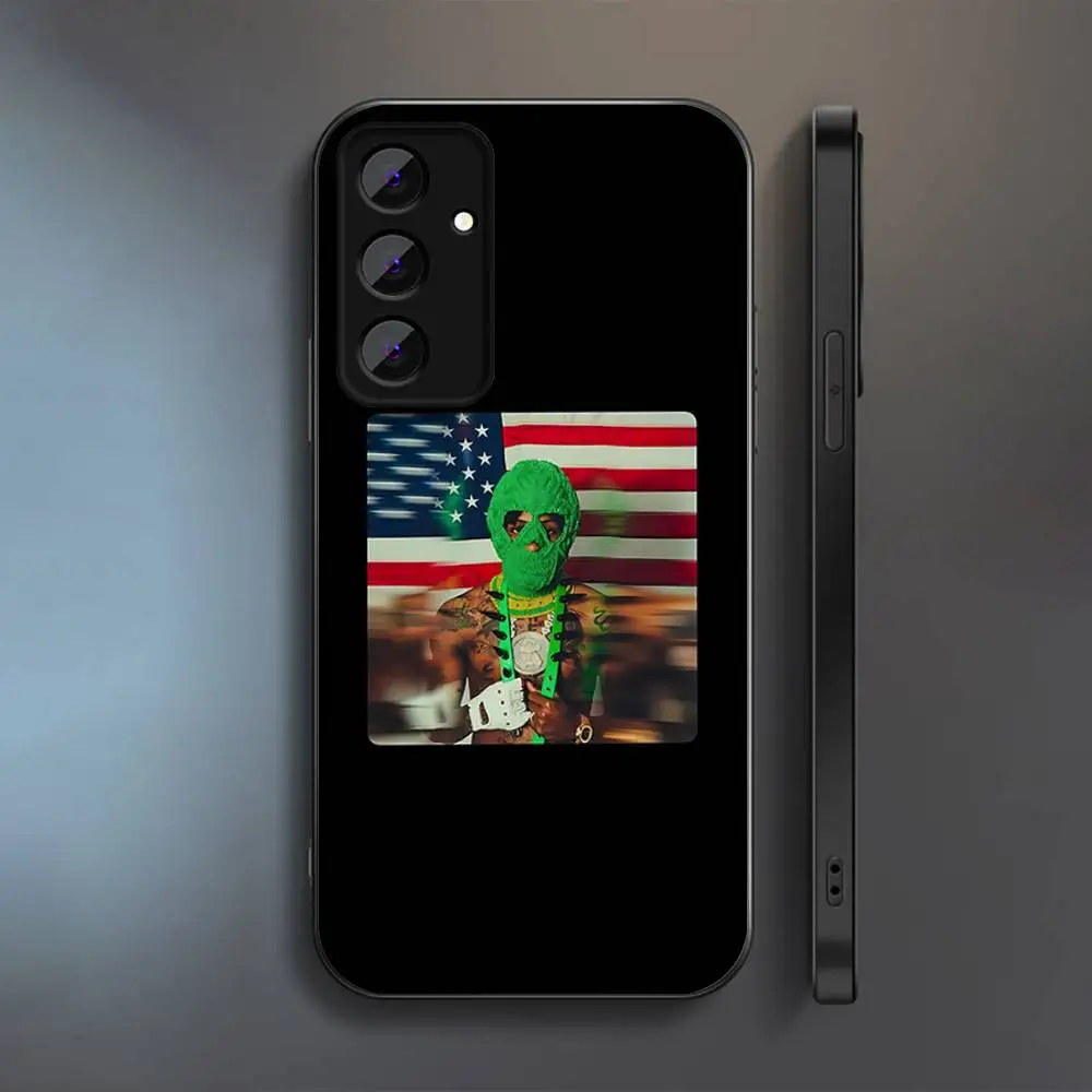 حافظة هاتف Make America Slime مرة أخرى Y-YoungBoy لهاتف Samsung S 25,24,23,22,30,21,10,9,Ultra,Plus,Lite,FE,4,5G حافظة سوداء ناعمة