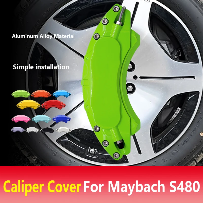 

For Mercedes Maybach S 480 Car Brake Caliper Cover Aluminum Alloy Metal Front Rear Kit Fit S480 2018 2021 2024