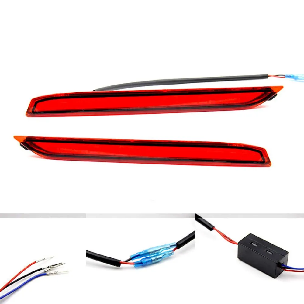 

July King Car Brake Light for Lexus NX200 300h 2017 2018 2019 2020, Red LED Flashing Brake Lights + Night DRL + Turn Signals