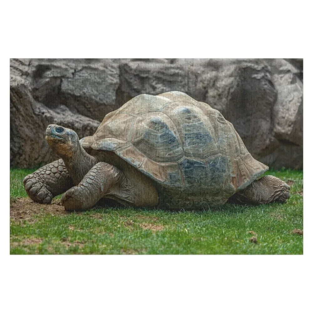 

Just Relaxing Giant Tortoise Jigsaw Puzzle Customizable Gift Jigsaw Pieces Adults Wooden Name Custom Personalized Puzzle