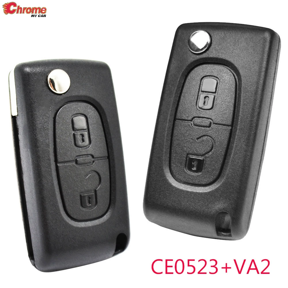 

Key Remote Replacement Flip Key Shell Case 2 Buttons CE0523 For Peugeot 308 207 307 3008 5008 807 For Citroen C2 C3 C4 C5 C6 C8