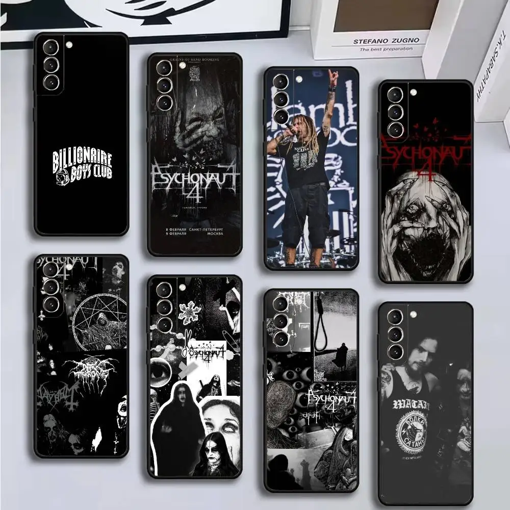 

P-Psychonaut 4 Rock Phone Case For Samsung GalaxyA13,21s,22,31,32,52,53,71,72,73,Soft Black Cover