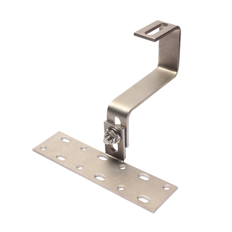 Stainless Steel Solar Photovoltaic Side Mounting Bracket Height Adjustable Tile Roof Hooks Holder Installation Tools