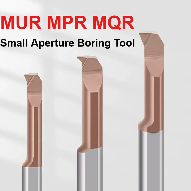 MPR/MQR/MUR Tungsten Carbide Boring Bar Set CNC Micro Inner Hole Threading Tool Anti-Vibration for Small Aperture Machining
