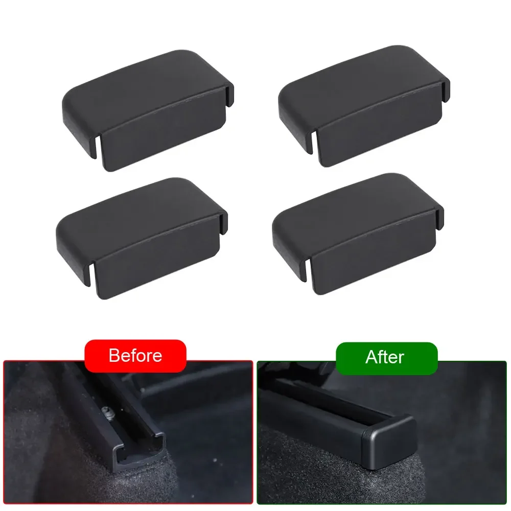 1Set Auto sedile posteriore guida di scorrimento in gomma morbida protezione della spina accessori per la funzione interna dell\'auto per Tesla Model