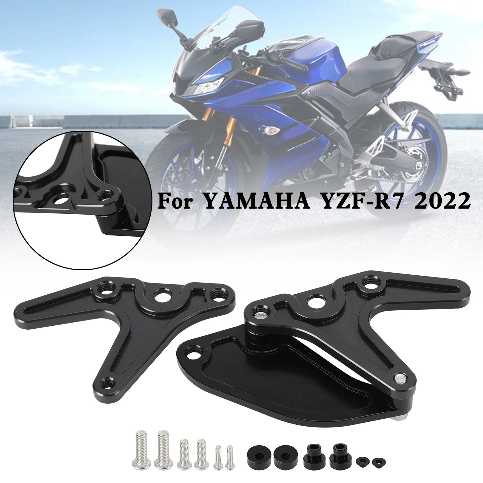 Artudatech Aluminum Motorcycle Stand Hook Sprocket Toe Guard For Yamaha YZF-R7 R7 2022