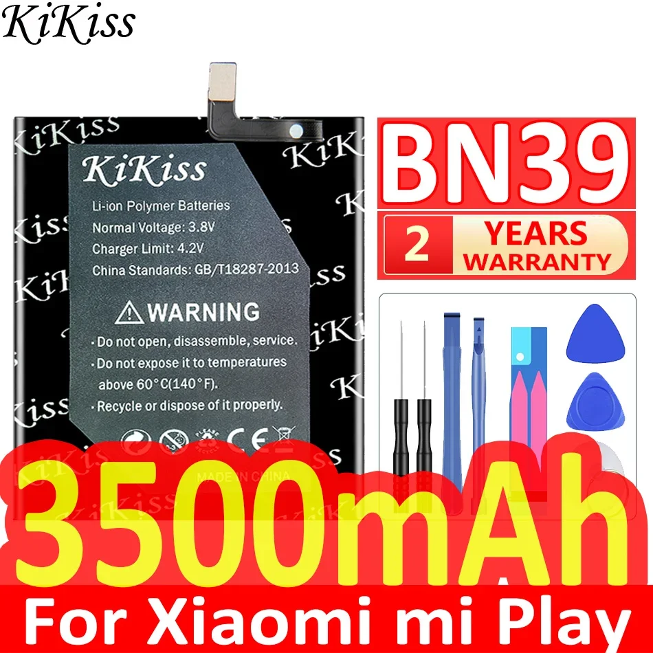 

BN39 KiKiss Portable Battery 3500mAh For Xiaomi Mi Play Mobile Phone Batteries