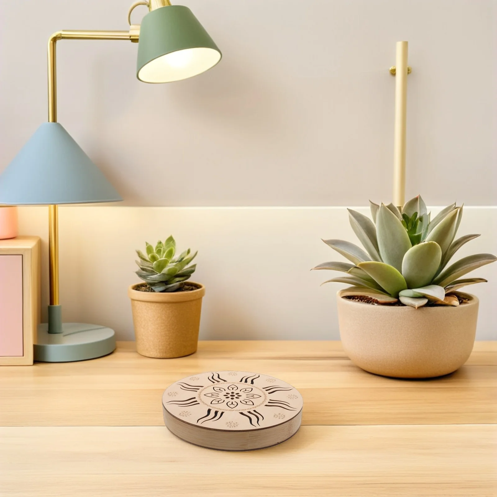 

8 Inch Rain Drum for Garden and Yoga - Portable Sound Musical Instrument with Realistic Rain Drops Effect Outdoor Relaxation