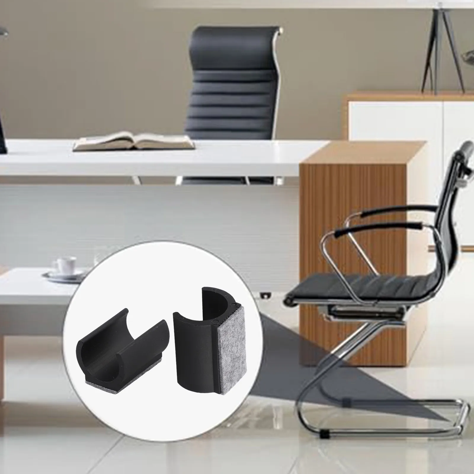 

25mm Chair Pads Chair Gliders Reduce Noise During Movement Suitable For Cantilever Chairs Compatible With Various Floor Types
