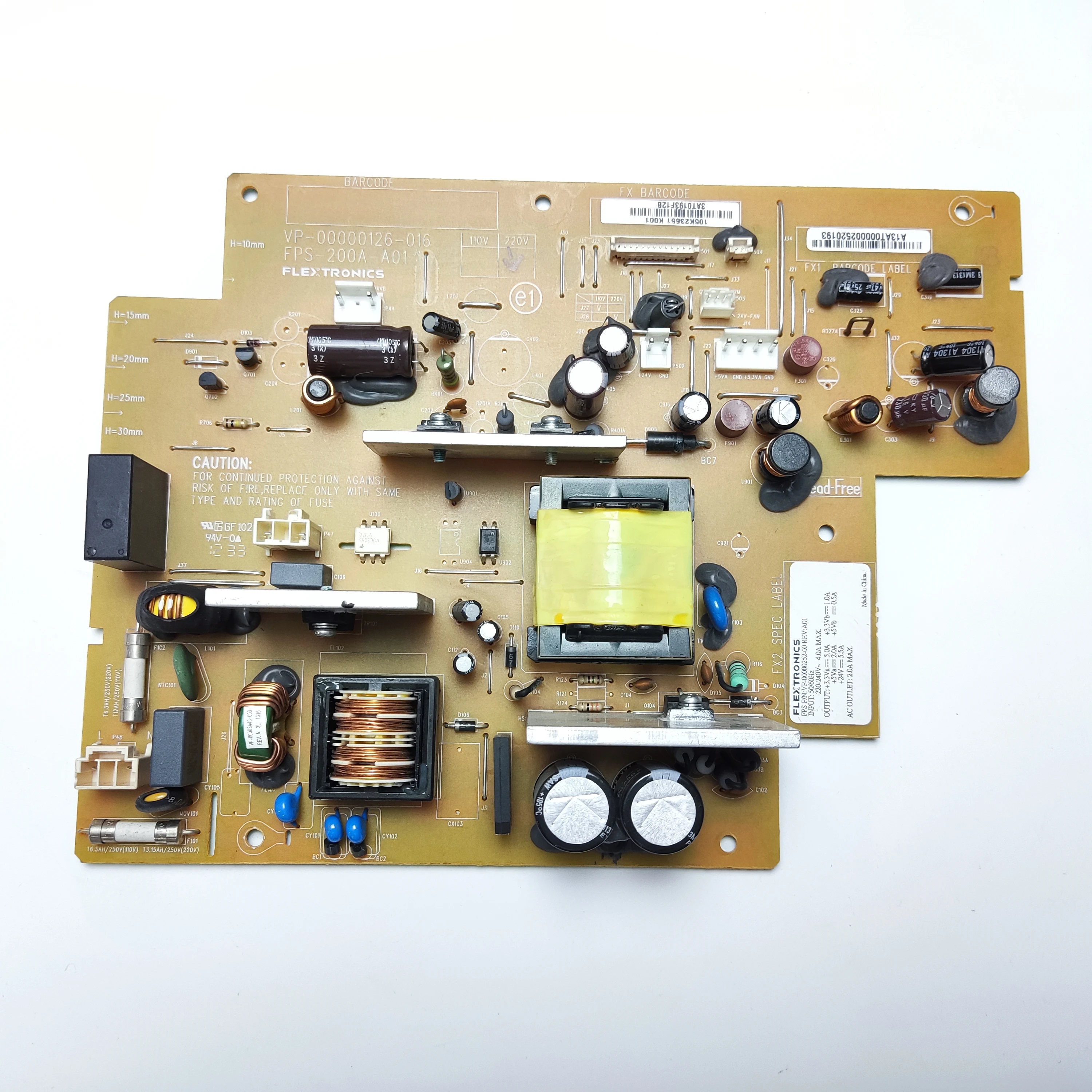 

105K23651 Engine Control Power Board for Xerox C2100 C2200 C3210 C3300 Voltage Power Supply Board Printer Parts 220V