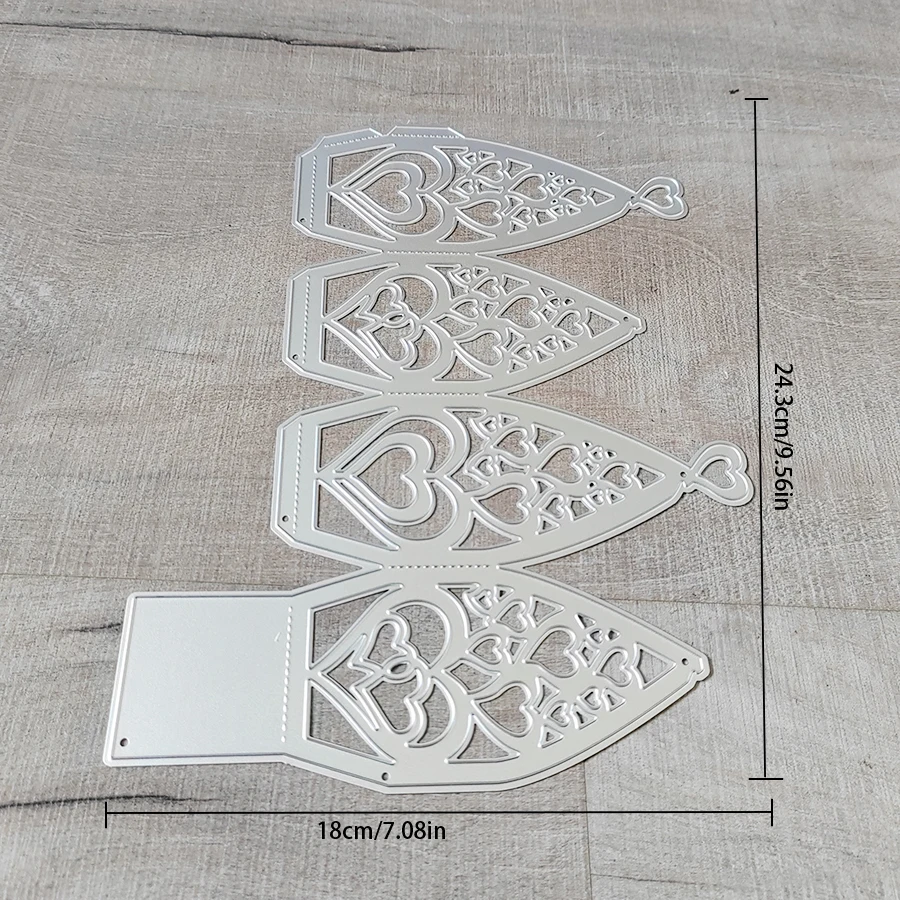 Cutting  Wedding Love Lantern Candy Box Cut Die  Craft Decoration Scrapbook Paper Craft Knife Mould Blade Punch Stencil Die