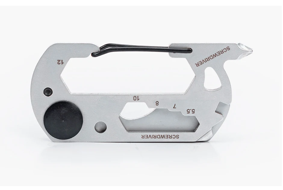 SWISS TECH 13-in-1 tragbare Mini-Multifunktionswerkzeuge, kleine Tasche, EDC-Werkzeug, Multitool-Set, Karabinerhaken, Wandern, Camping-Gadgets – Detail 13