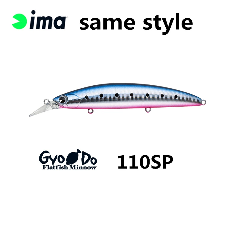 LURETV Japón ima mismo estilo Aimalua cebo camino de peces Gyodo serie 110MD cebo flotante Mino 9106
