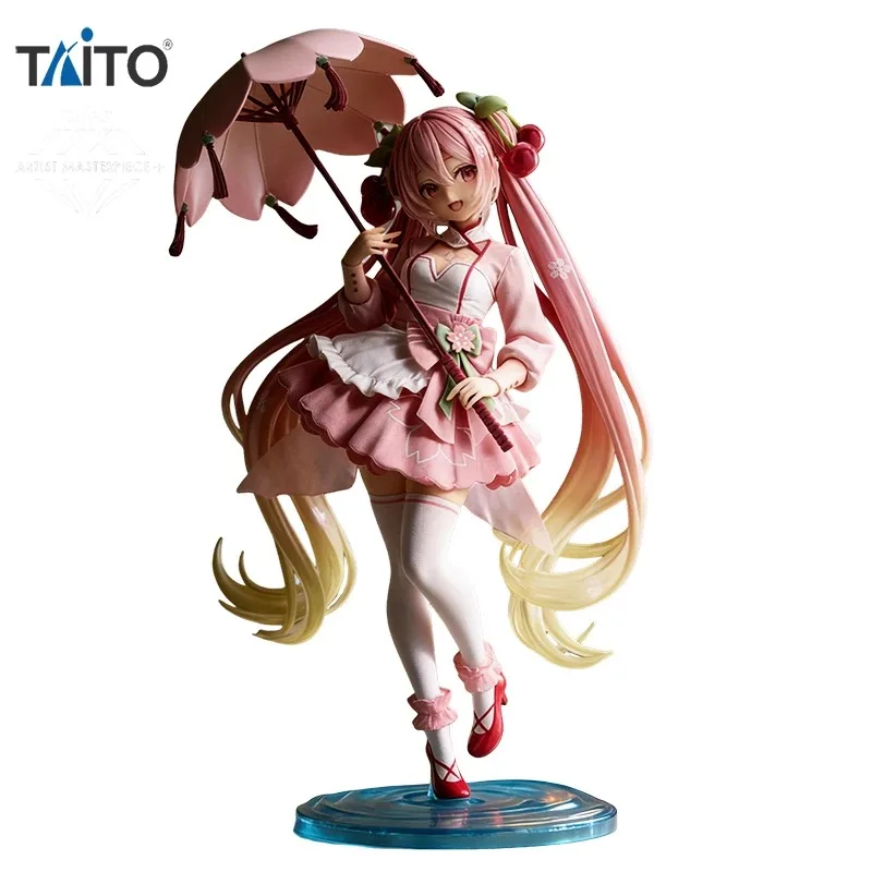 

Коллекционная фигурка TAiTO AMP Hatsune Miku Sakura Miku в платье Sakura, ПВХ, 21 см, аниме-фигурка, модель, игрушка