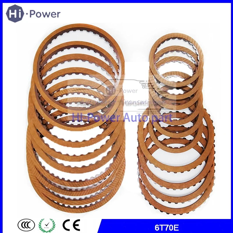 

6T70 6T75 6F50 Auto Transmission Clutch Plate Friction Plates Kit For Cadillac XTS 2.0T Car Accessories 6T70E Gearbox Disc Kit