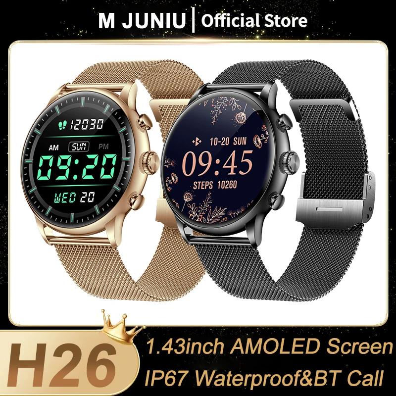 

New Fashion Women Bluetooth Call Smart Watch 1.43" AMOLED 466*466 HD Screen Sports Fitness Ladies Men Smartwatch For Android iOS