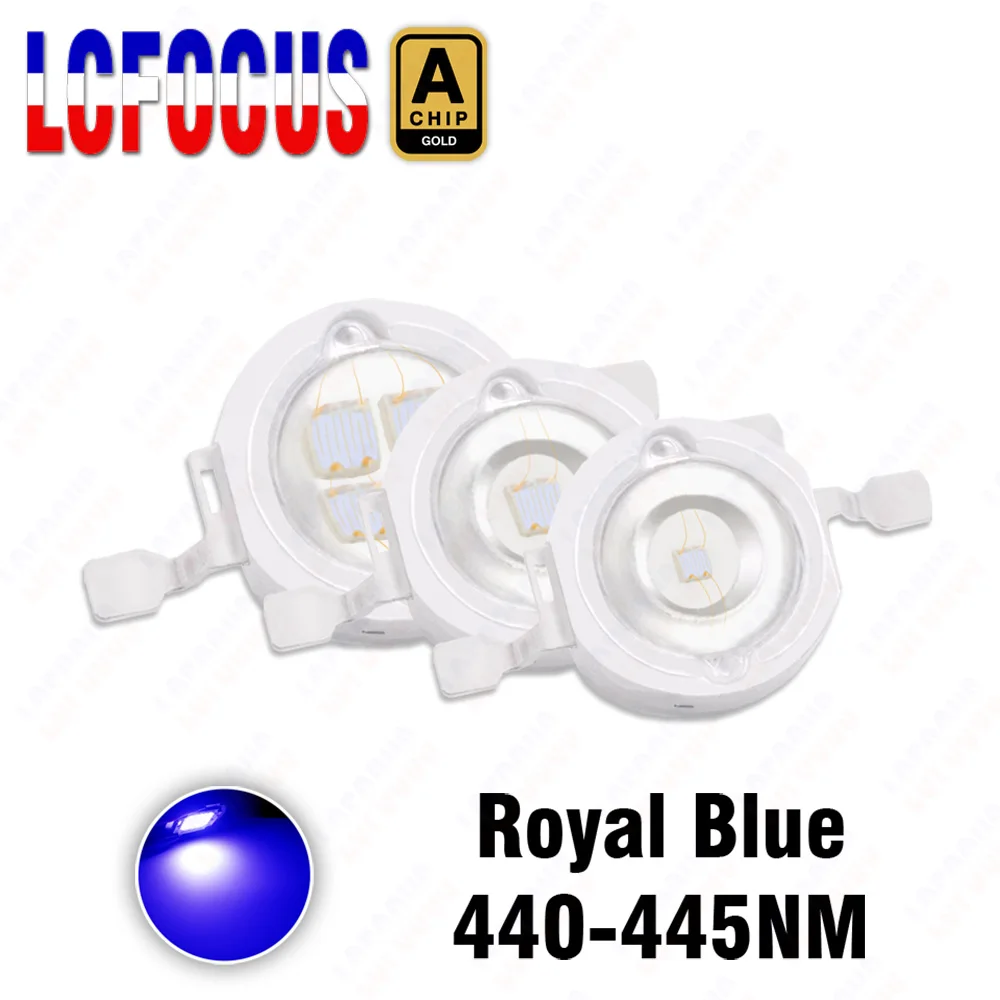 1W 3W 5W Royal Blue 440-445nm Grow LED élèvent la lumière COB SMD pour l\'aquarium hydroponique de tente de plantes d\'intérieur