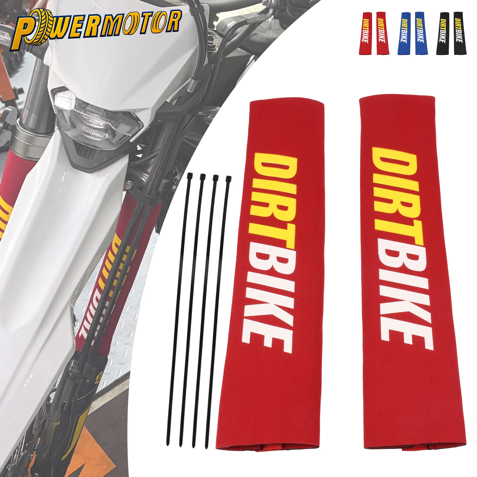 

Dirt Bike Motorcycle Full Coverage Front Fork Guards Shock Absorber Protective Shield For KTM Husqvarna Honda Yamaha Motocross