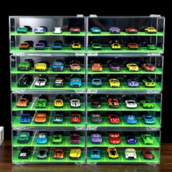 Transparent Parking Lot Waterproof Vehicle Display Box for Pop 1:64 Car Model Parking Storage Case Accessories Boys Toys Acrylic