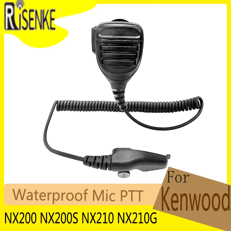 リモート防水スピーカーマイク、ptt-kenwood-nx200、nx200s、nx210、nx210g、トランシーバー、双方向ラジオ