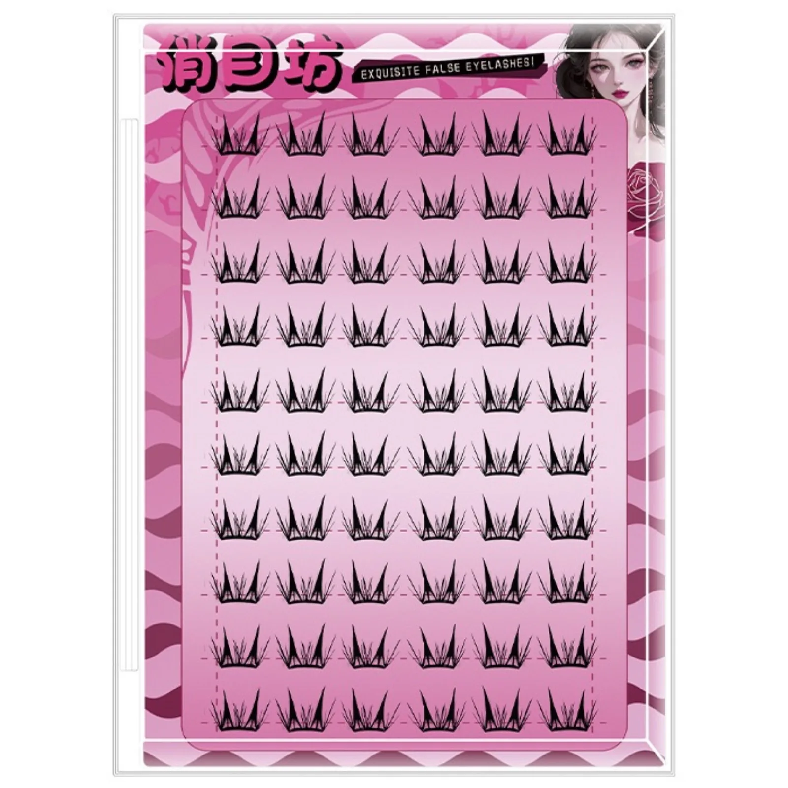 Ciglia individuali autoadesive e soffici, senza colla necessaria, estensione ciglia Manga alla moda coreana, ideale per il trucco quotidiano