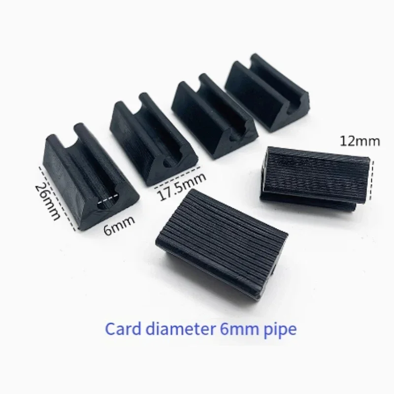 Durable U Shaped Chair Leg Pad Useful Non-slip Tube Caps Anti-front Tilt Damper Stool Pipe Clamp Glides Floor Protector 4~60Pcs