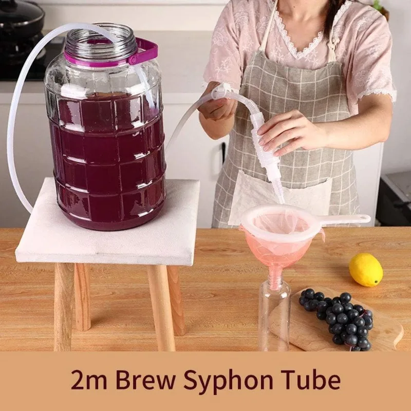 Neue 2M Kunststoff für Homebrew Food Grade Brauen Siphon Schlauch Wein Bier Machen Werkzeug – Detail 6
