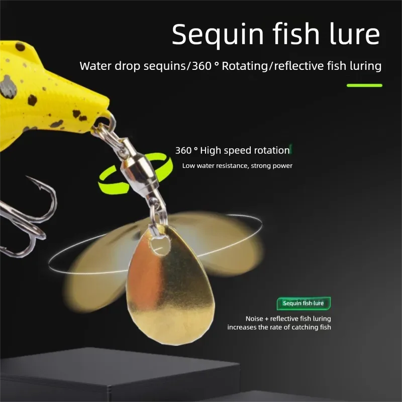3.5 سنتيمتر 4 جرام VIB الصيد إغراء مايكرو غرق الطعوم سبينر ملعقة الاهتزاز تهزهز الطعم فيبي إغراء 12 #   خطاف ثلاثي لسمك الشبوط وسمك السلمون المرقط