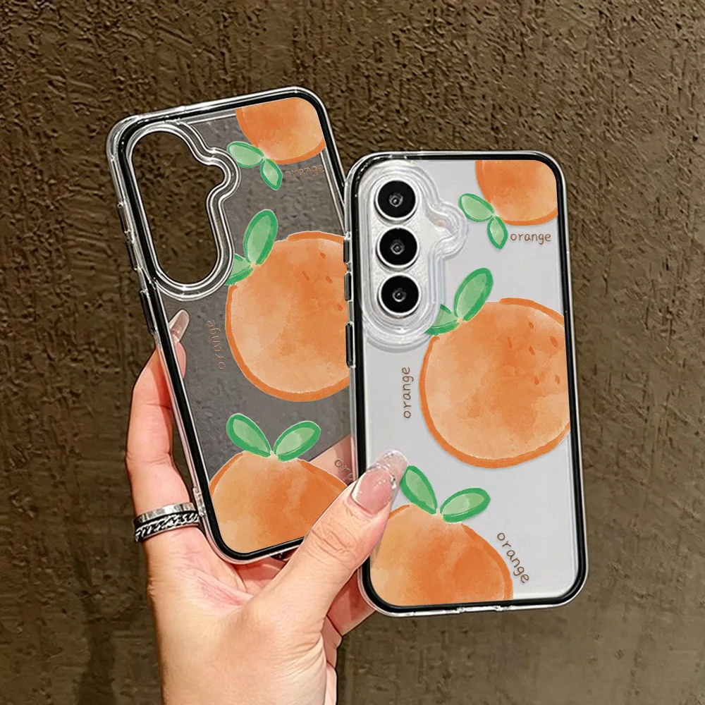 Cute Fruits Soft Case For Samsung A17 A07 A06 A57 A55 5G A54 A53 A56 A37 A36 A35 A34 A33 A05 A15 A26 S26 S25 S24 Ultra S23 S22