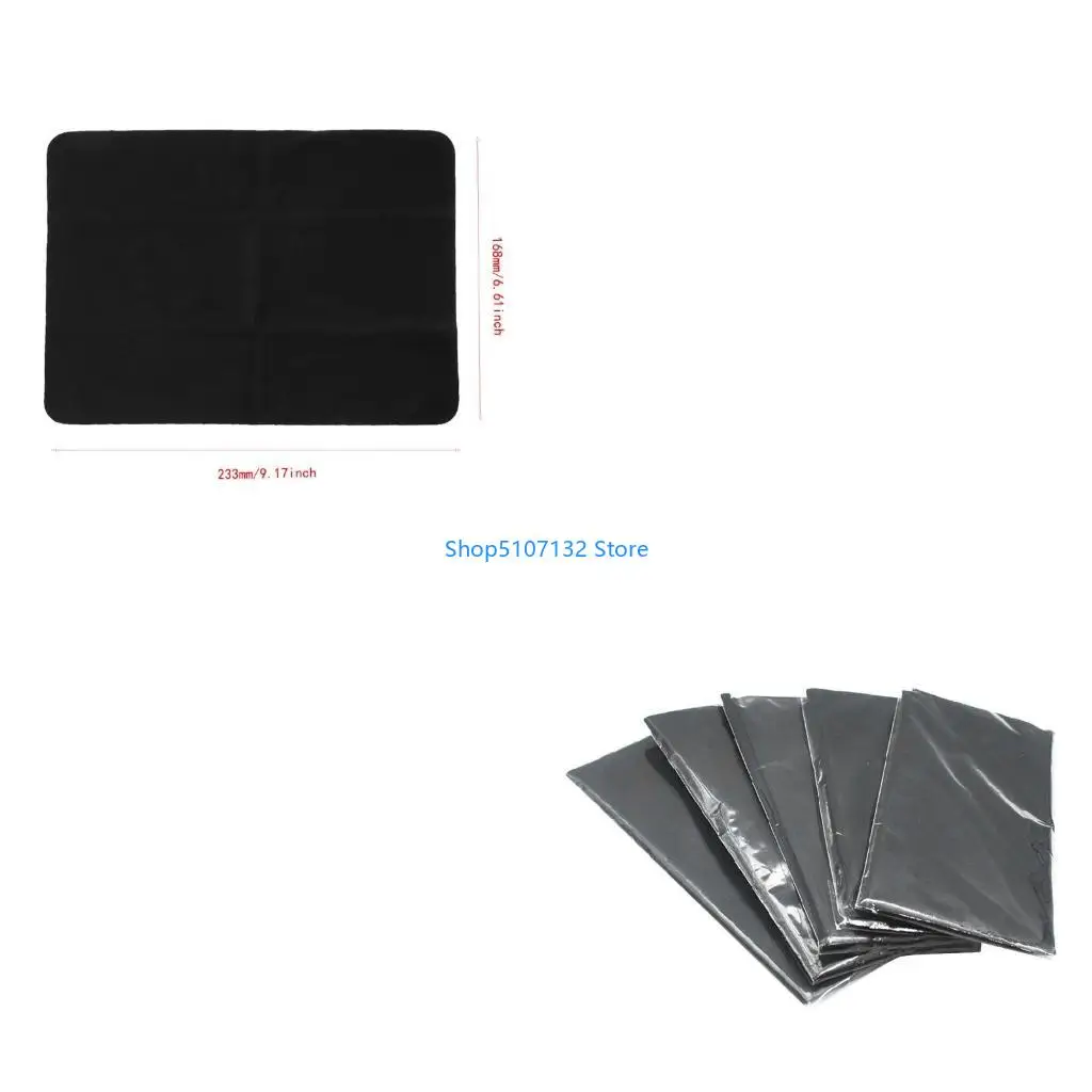 87HD 5 Pcs Anti-Static Cloth Microfiber Record Cleaning Towel for LP Vinyl Turntable