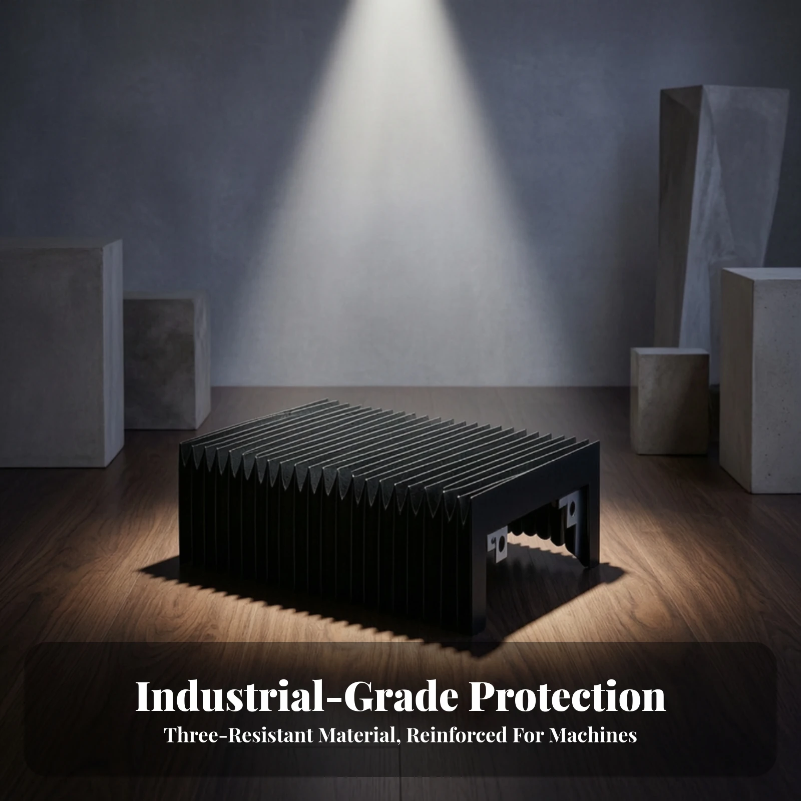 Accordion Bellows Cover Industrial Bellows Cover with Rigid Frame Flexible Stretchable for Machinists, Linear Guides