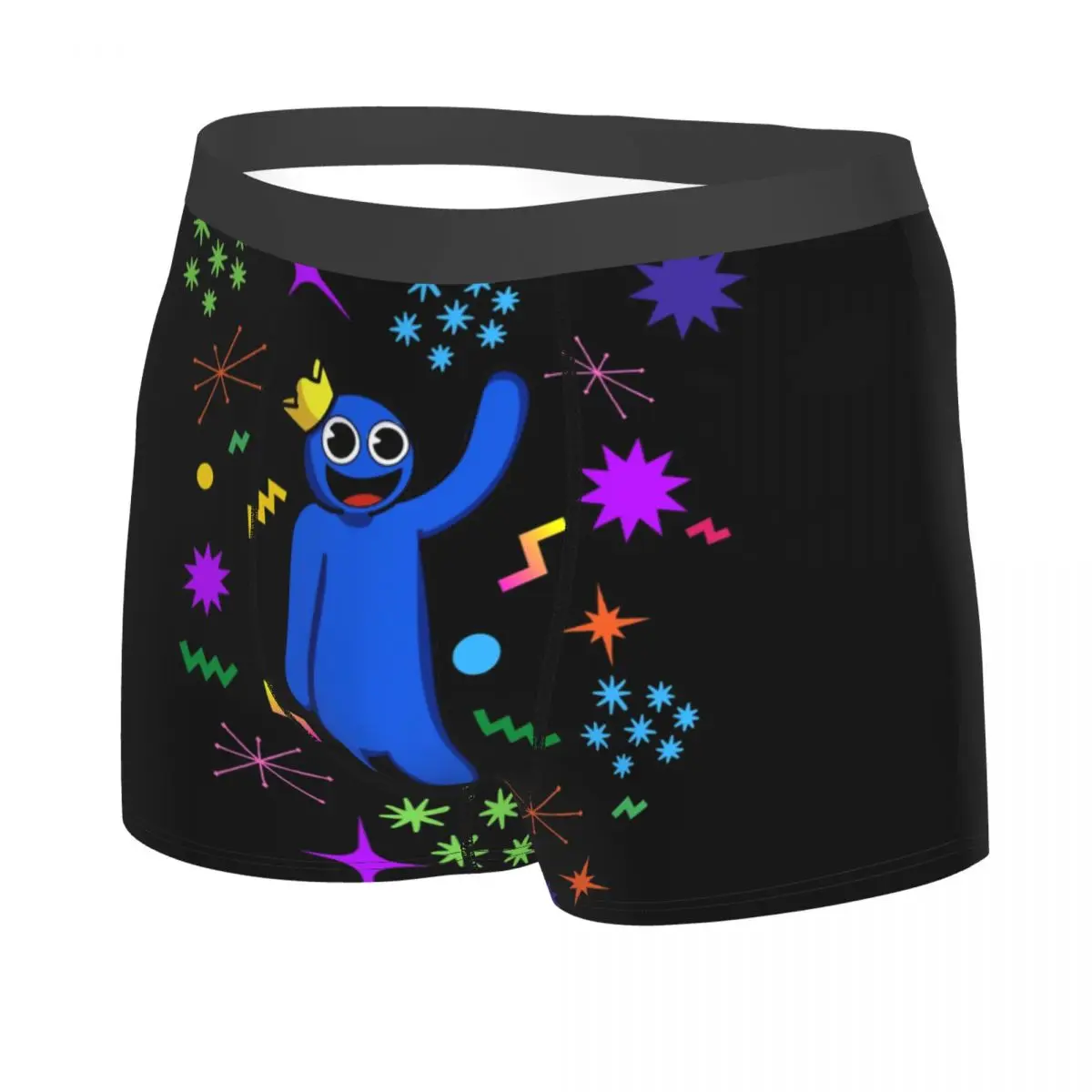 Blue Disco Rainbows Friend Play Gaming Boxer Shorts For Homme 3D Printed Underwear Panties Briefs Soft Underpants