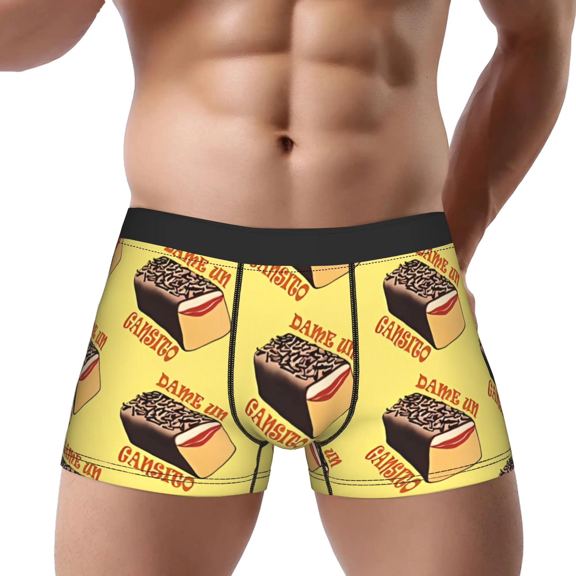 Chocolatey Snack Gansito Underpants Homme Panties Ropa interior para hombre Pantalones cortos estampados Calzoncillos tipo bóxer
