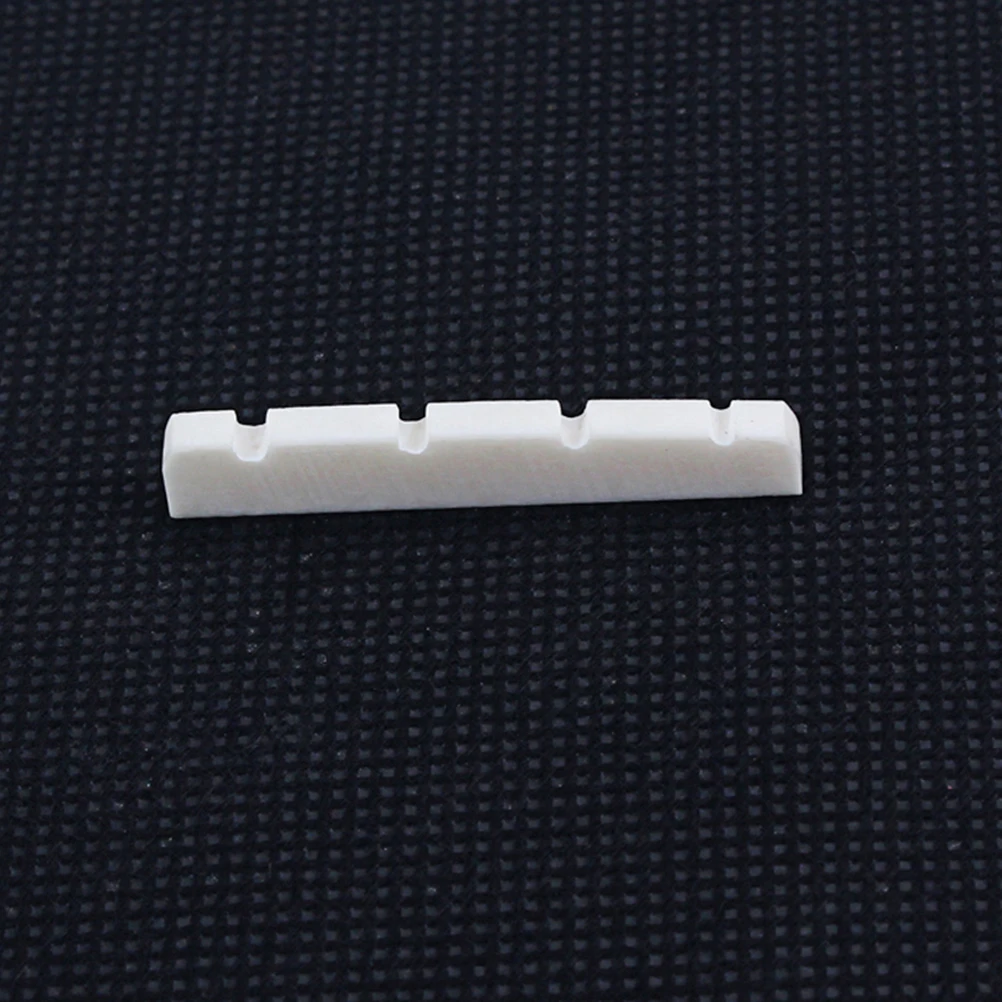 

Slotted Bass Guitar Nut 38Mm Natural Bone Replacement For Guitar Bass Lightweight Instrument Accessory Oxen Bone Parts