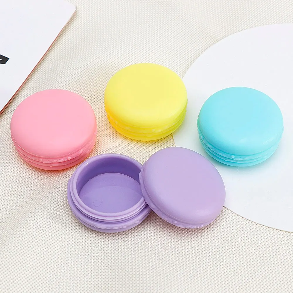 6PCS/Set Colors Jewelry Beads Organizer Box Mini Macaron Travel Rings Storage Lovely Candy Color Case Plastic