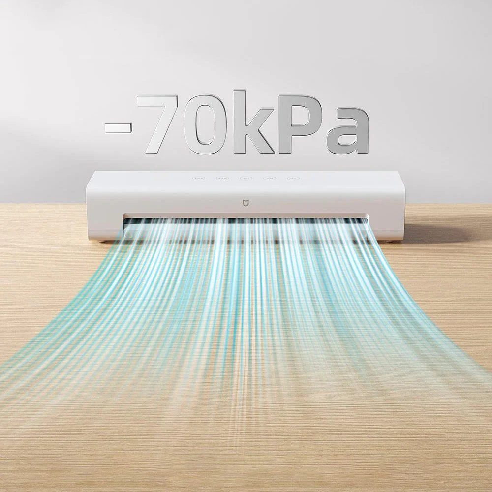 XIAOMI MIJIA Macchina per sottovuoto, aspirazione 70 kPa, modalità asciutto/umidità, 10 sacchetti sottovuoto con sistema di vuoto esterno, sigillatrici per alimenti sottovuoto