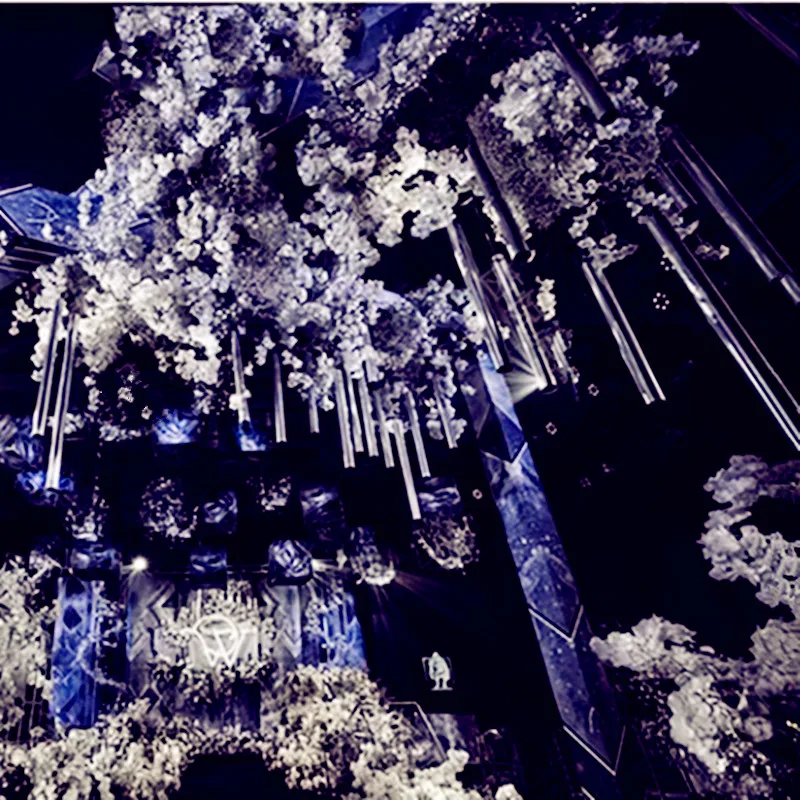 

100 шт./лот, блестящее свадебное потолочное подвесное зеркало, цилиндр, украшение для сцены, вечеринки, реквизит для макета сцены