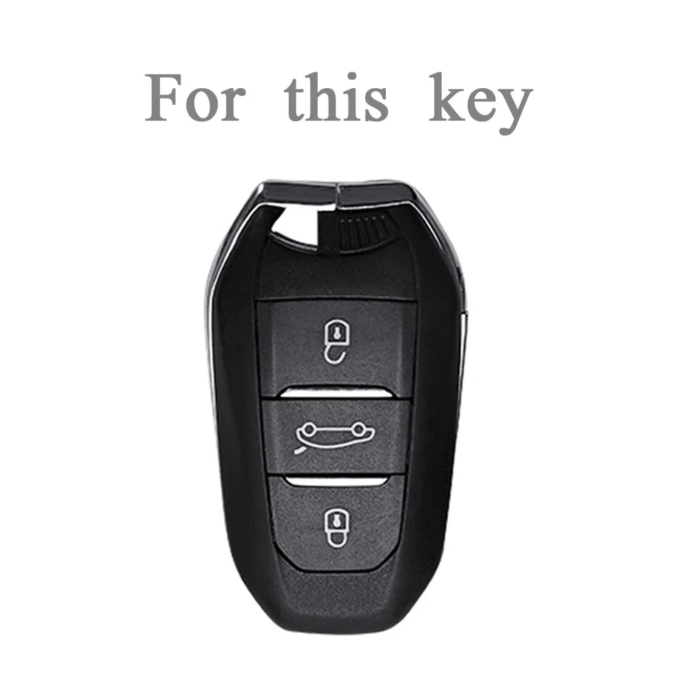 TPU Car Key Case Cover for Peugeot 208 308 408 508 3008 4008 5008 for Citroen C2 C3 C5 X7 C4 Picasso Berlingo Smart Key - view 3